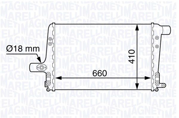 MAGNETI MARELLI Kompressoriõhu radiaator 351319202430